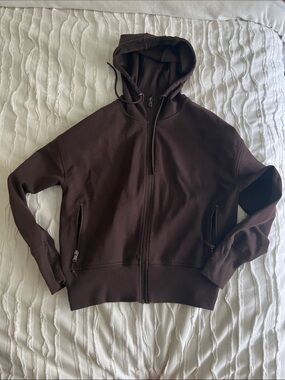 Old Navy Dark Brown Zip-Up Hoodie Jacket